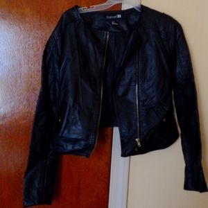 A 🔥🔥 forever 21 vegan leather jacket